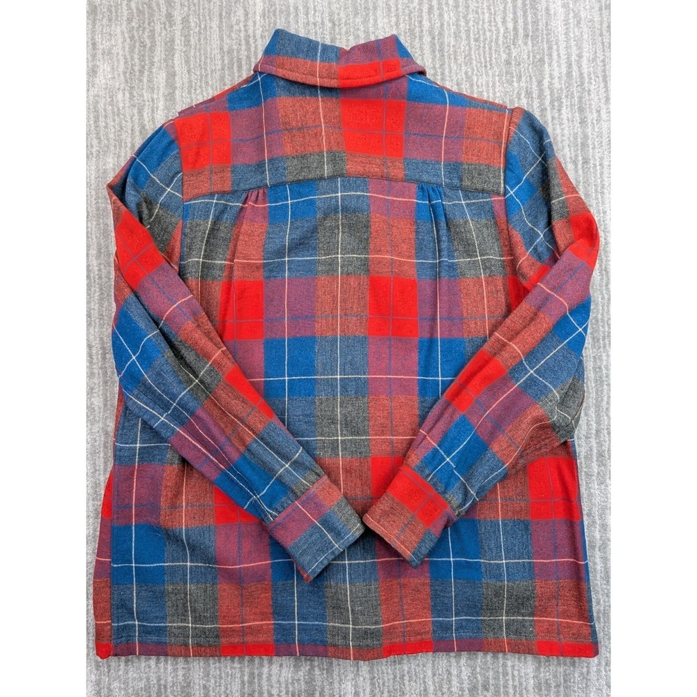 Vintage 50s Pendleton Cardigan Sweater Womens Medium Tartan Plaid 100% Wool USA - Picture 11 of 15